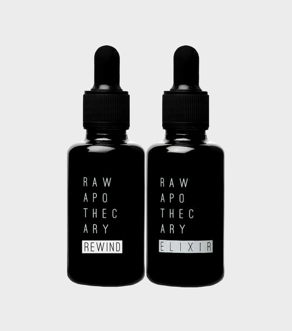Kit Antiedad - Rewind + Elixir o Ultra Care - Raw Apothecary MX
